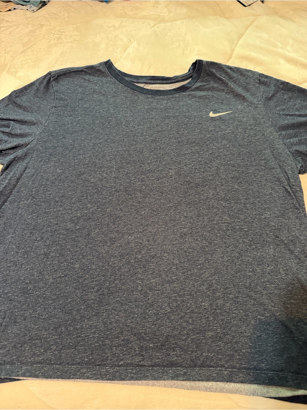 Nike Men’s Navy Heather Short-Sleeve Dri-FIT Tee